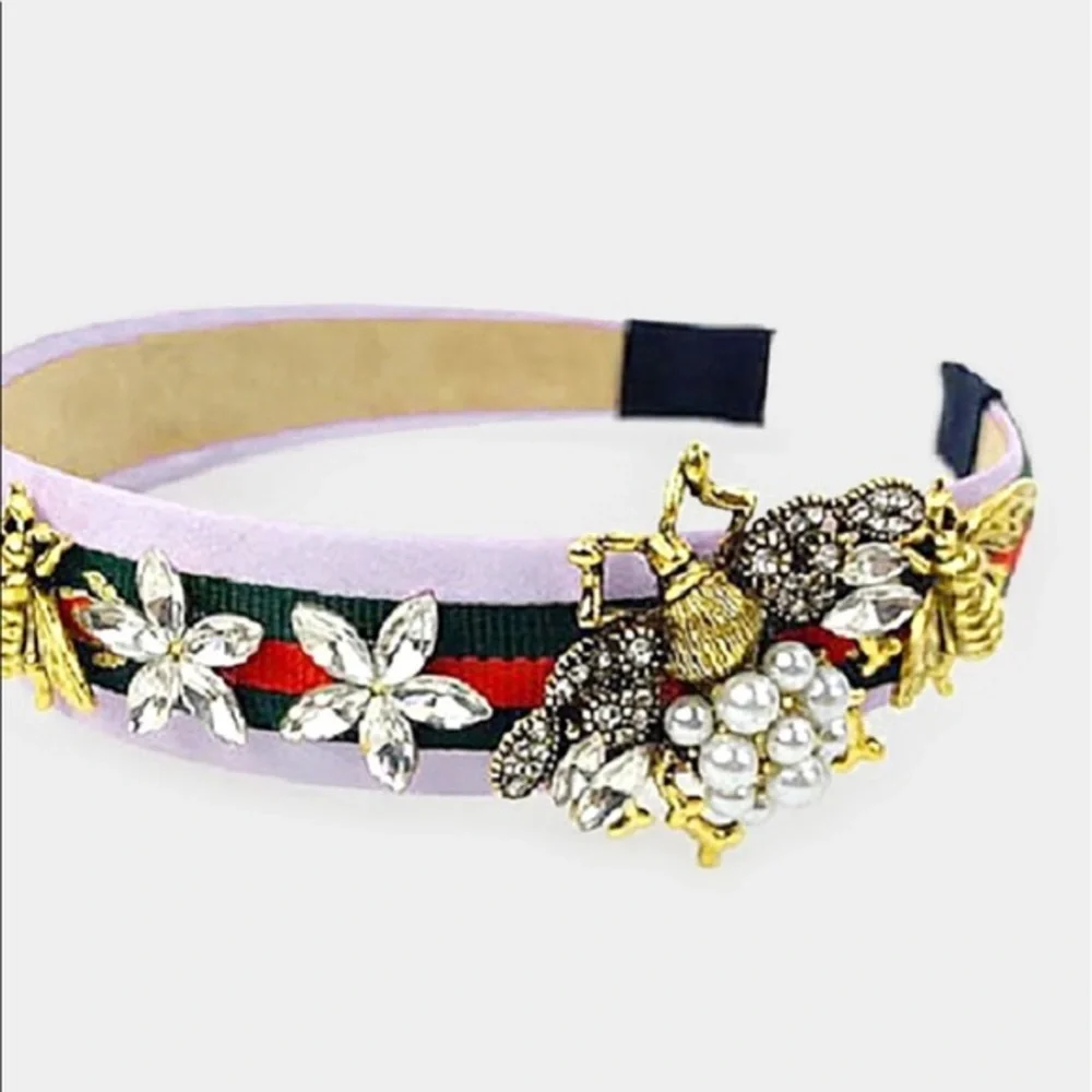Embellished luxury bee headband